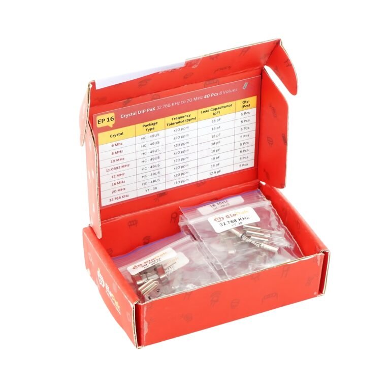49S-DIP Crystal Oscillator Pak 32.768 KHz to 20 MHz 40 Pcs 8 Values
