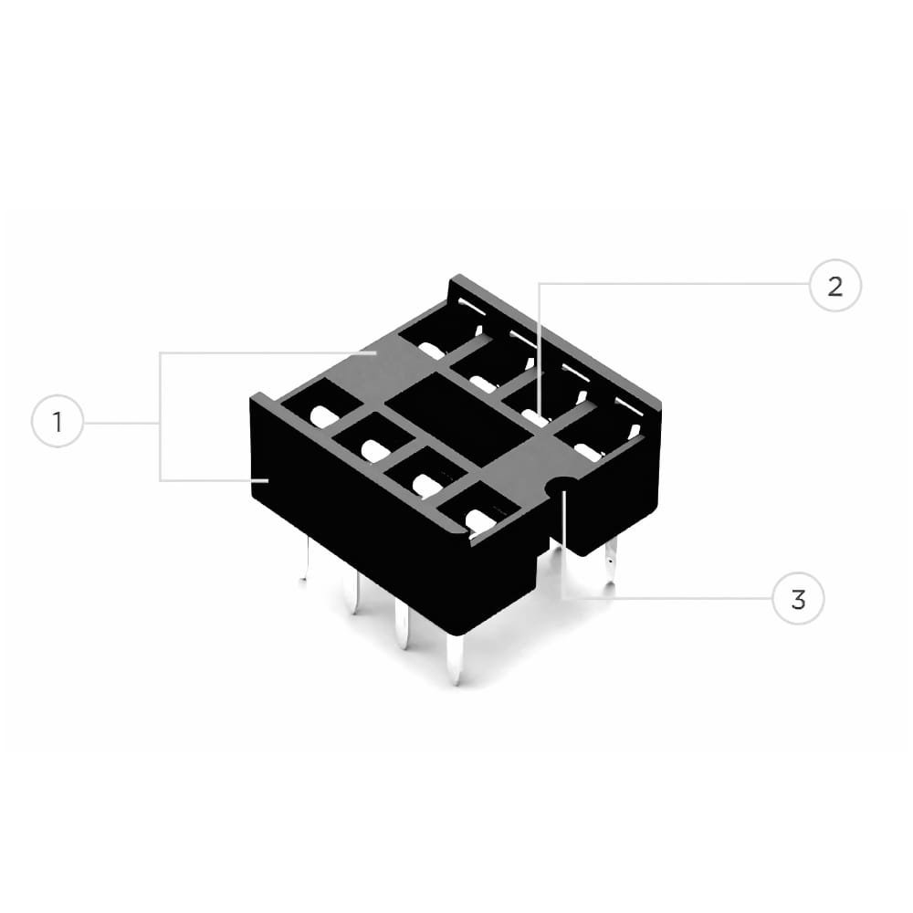 Best Low Profile IC Socket Pak 6 to 40 Pin 2.54mm 65 Pcs 10