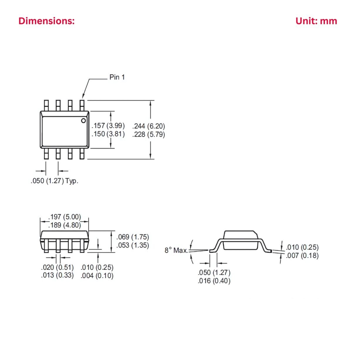 SMD_EEPROM_Memory_IC_DImensions