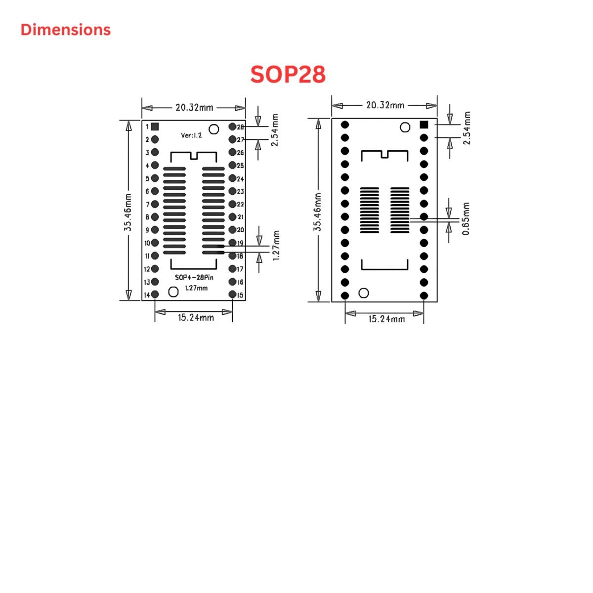 SMD_PCB_SSOP_SOT_SOP_MSOP_Dimensions
