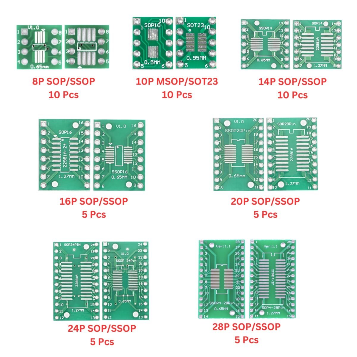 SMD_PCB_SSOP_SOT_SOP_MSOP_Qty