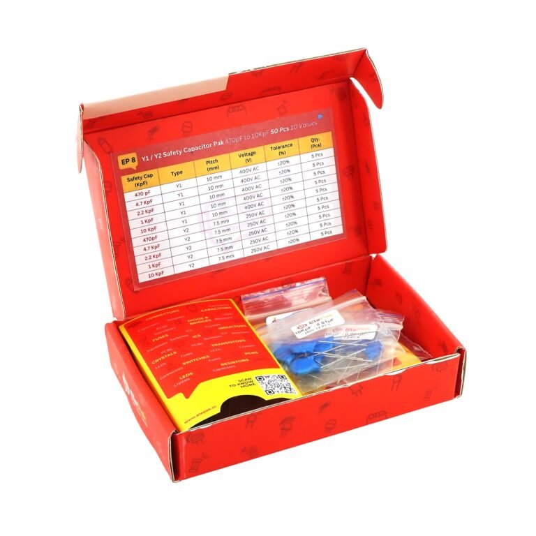 Y1 / Y2 Safety Capacitor Pak 470pF to 10KpF 50 Pcs 10 Values