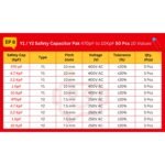 Y1 / Y2 Safety Capacitor Pak 470pF to 10KpF 50 Pcs 10 Values - Image 3